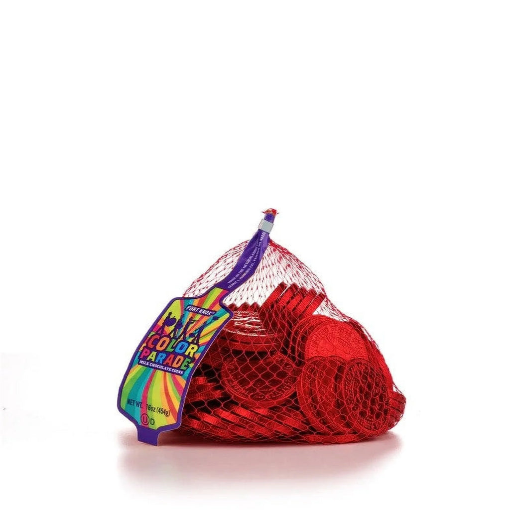 Milk Chocolate Coins Red Foil 1 LB W301299