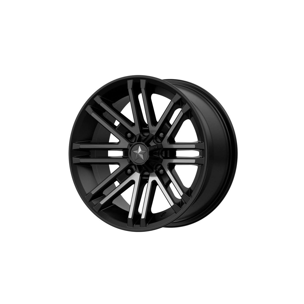 Satin Black Titanium Tint 14x7 Wheel B349
