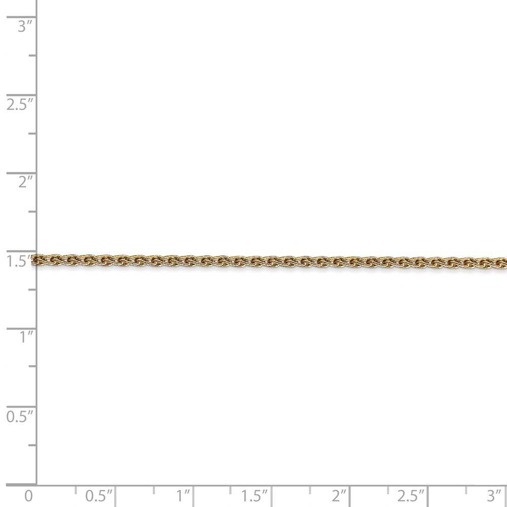 14kt Yellow Gold 1.75mm Wheat Chain 20 inch Lobster Clasp J7440