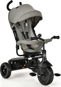4-in-1 Toddler Tricycle with Push Handle and Canopy R212