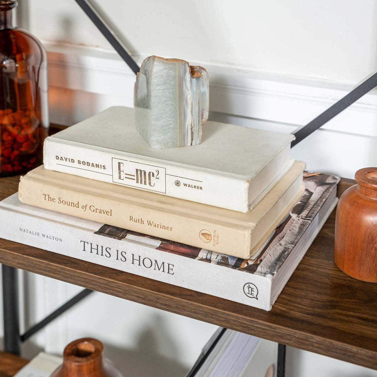 5 Tray Shelf Dark Walnut Bookshelf T7390