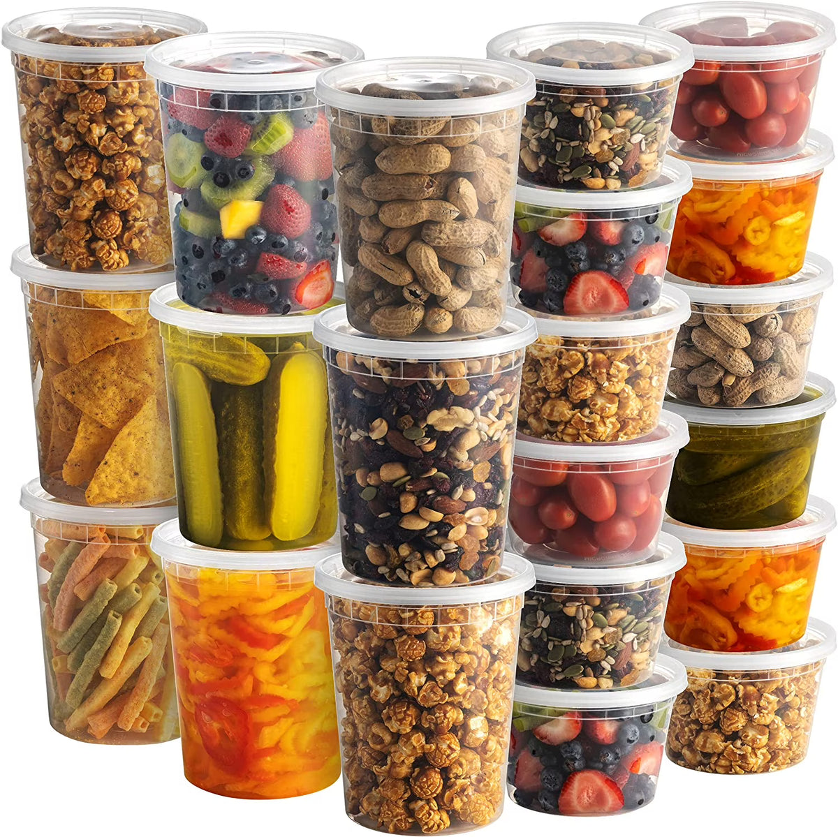 48-Pack Airtight Food Storage Containers with 54 Lids P97935