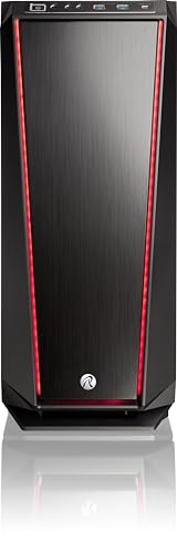 Black Full Tower PC Case with Tempered Glass I6493