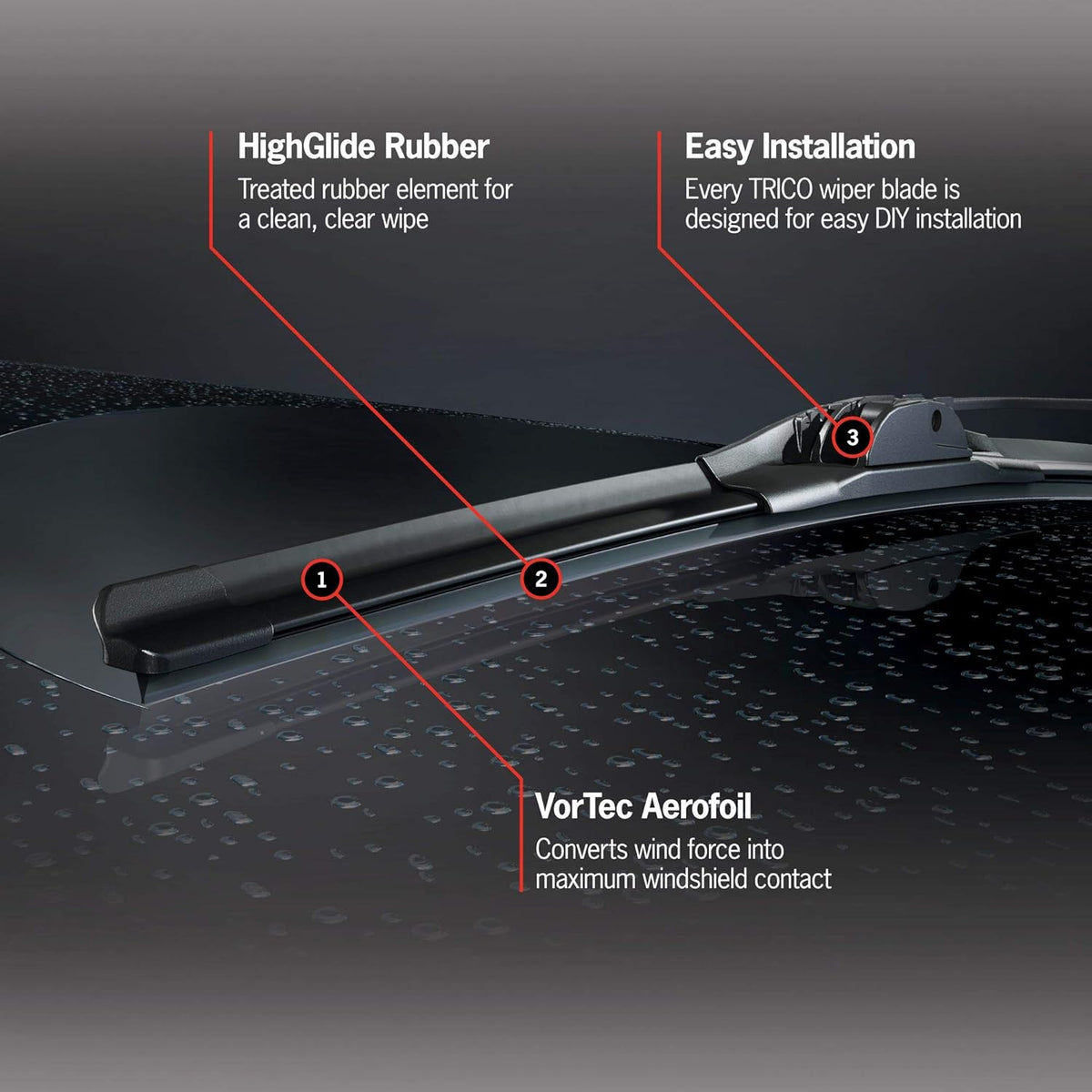 26 Inch 25 Inch Pack of 2 Windshield Wiper Blades I391
