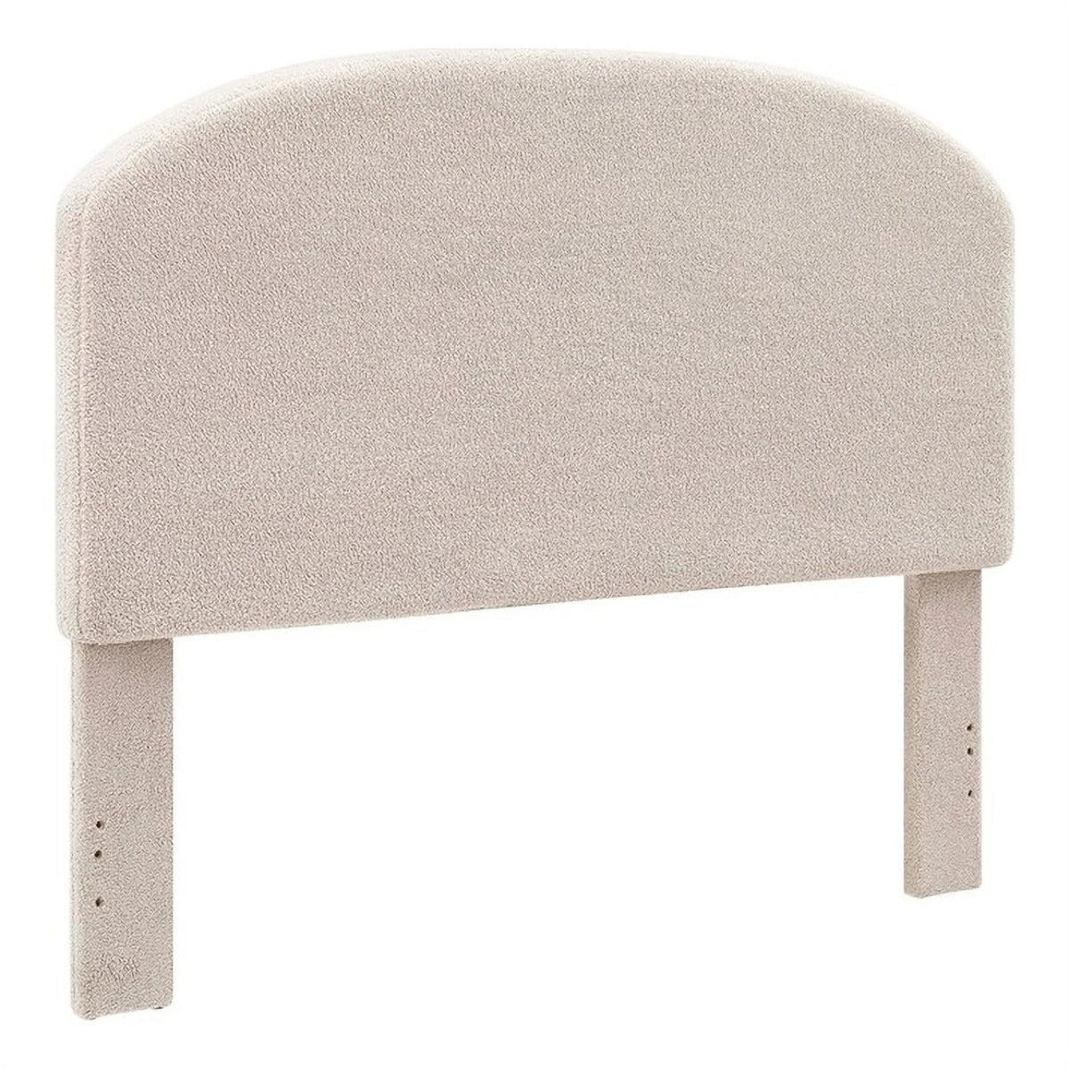 Off White Sherpa Upholstered Headboard Y3980