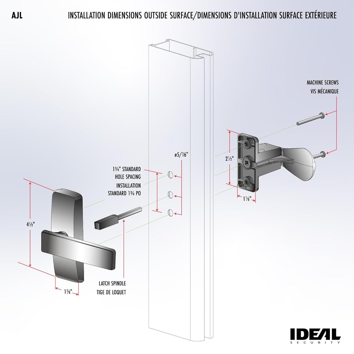 Satin Nickel Door Lever (2-Piece Set) B500