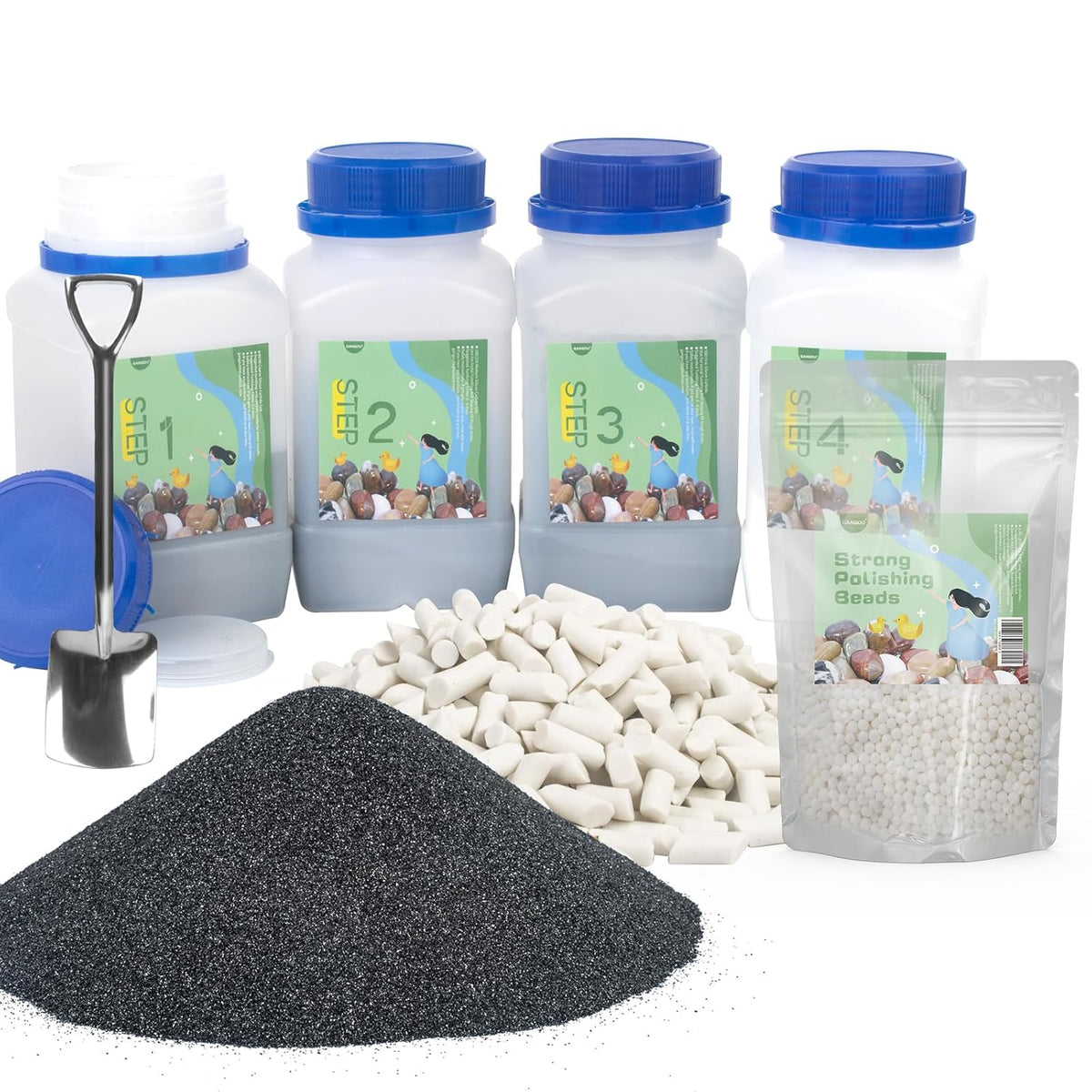 10 LBS Rock Tumbler Grit Set J4730
