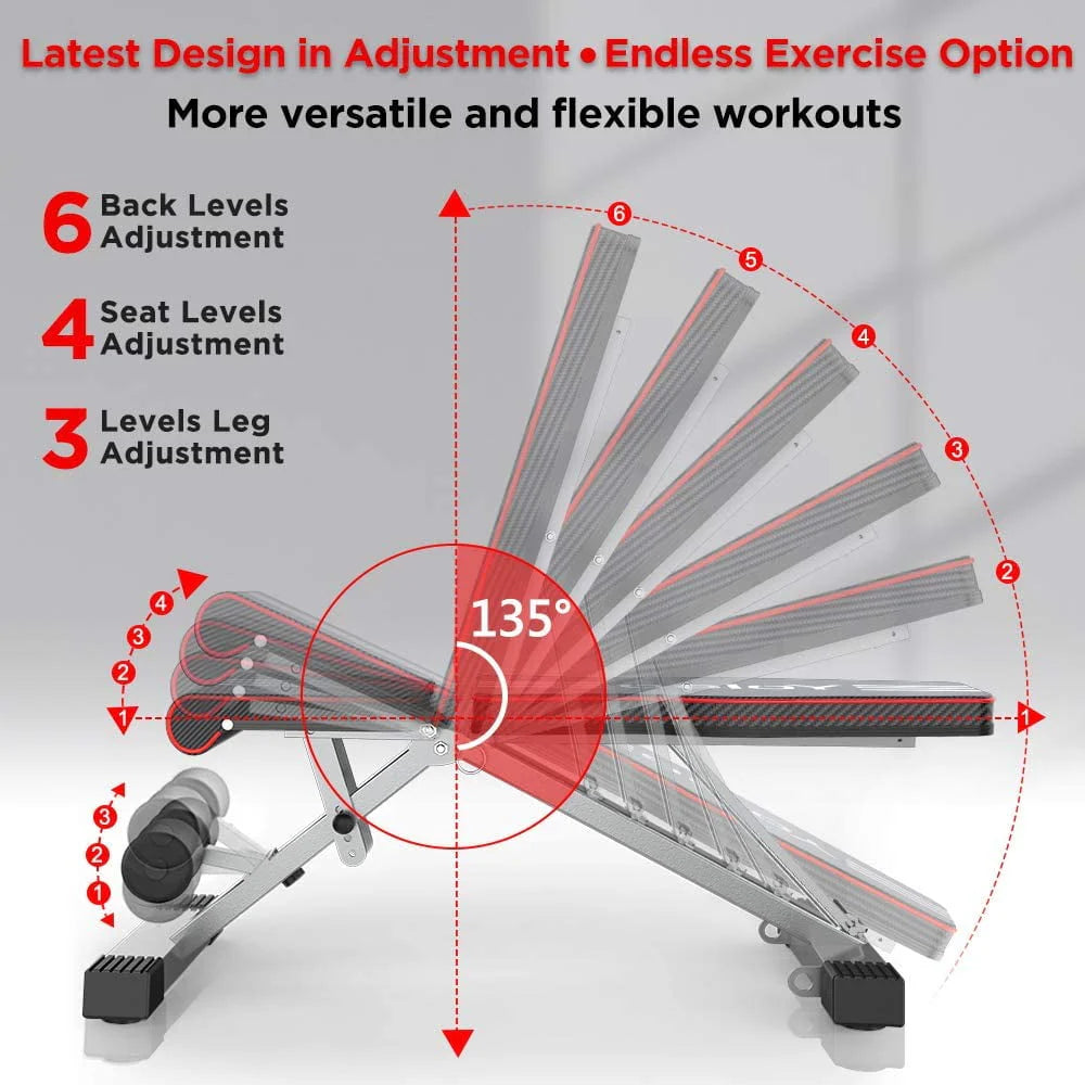 Adjustable Foldable Weight Bench P919