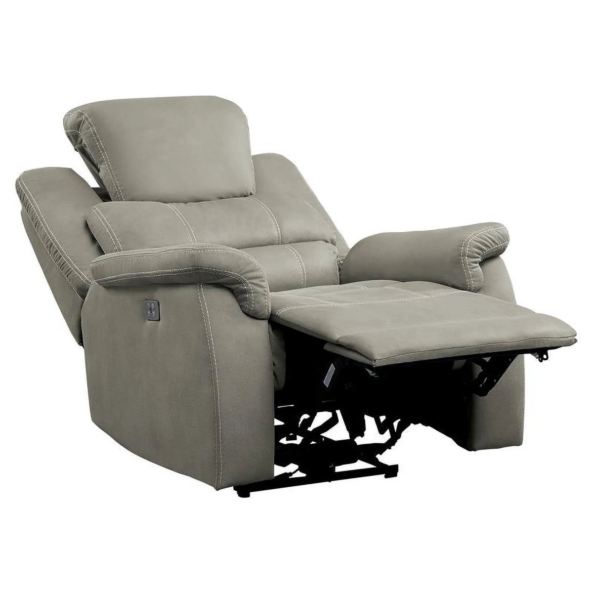 Gray Microfiber Power Reclining Chair G69697