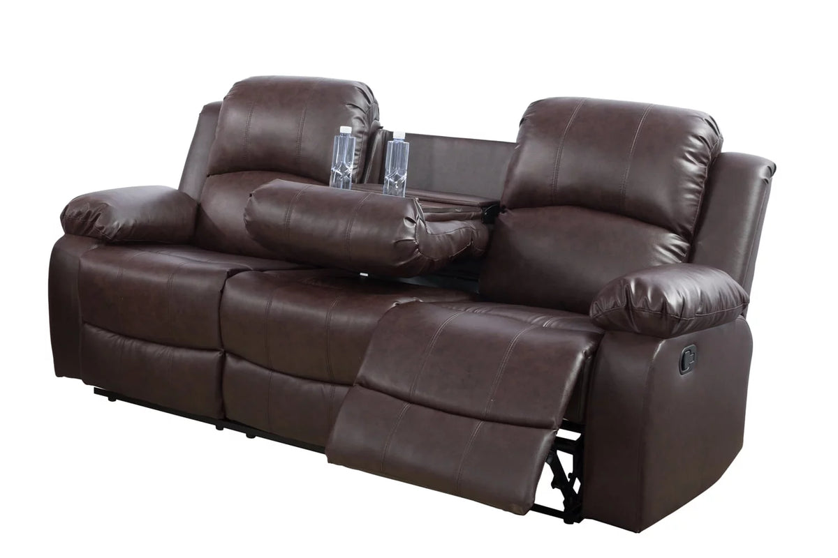 Brown 3 Seat Sofa H5381