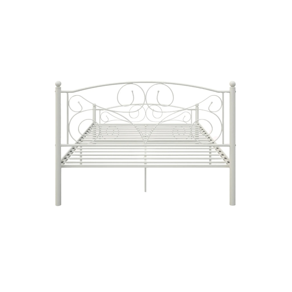 Queen Size Metal Bed Frame with Headboard and Footboard E65207