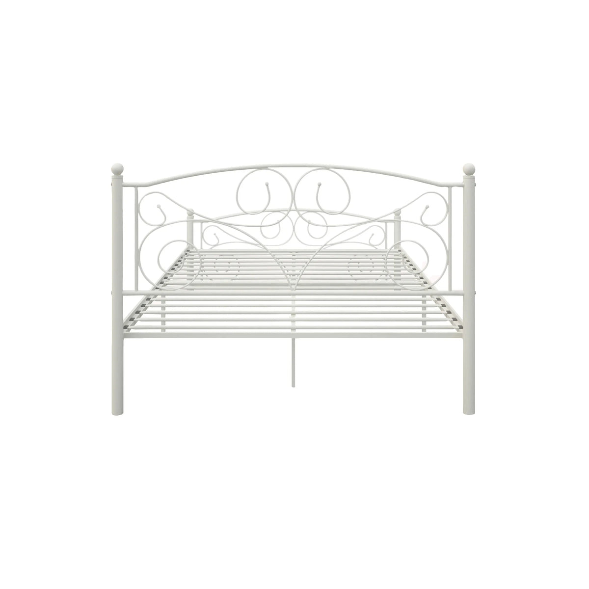 Queen Size Metal Bed Frame with Headboard and Footboard E65207
