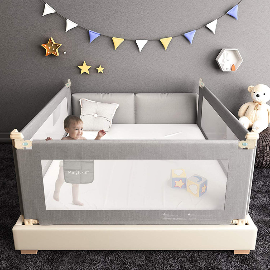 Toddler Bed Rail Guard with Double Lock K7511