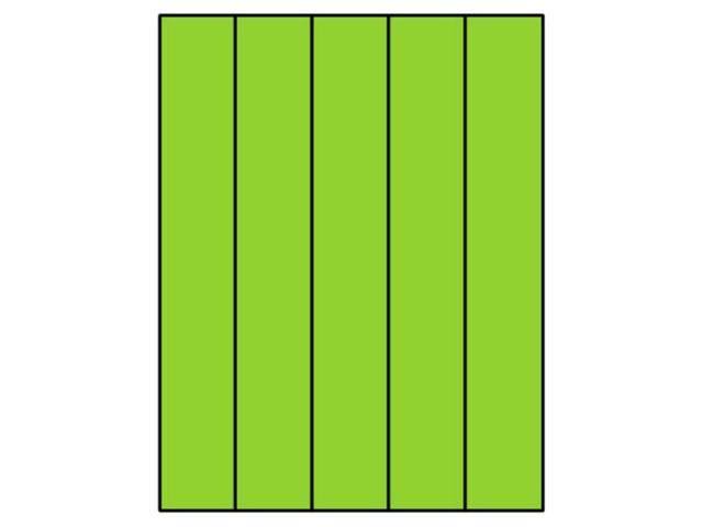 Laser Label Sheet, Fluorescent Green Flat Sheet and Pre-Die Cut Labels W69904