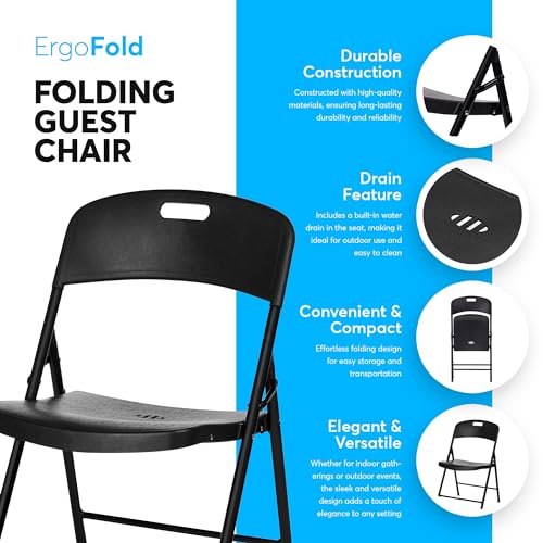 Black 6 Pack Folding Chair Z929601