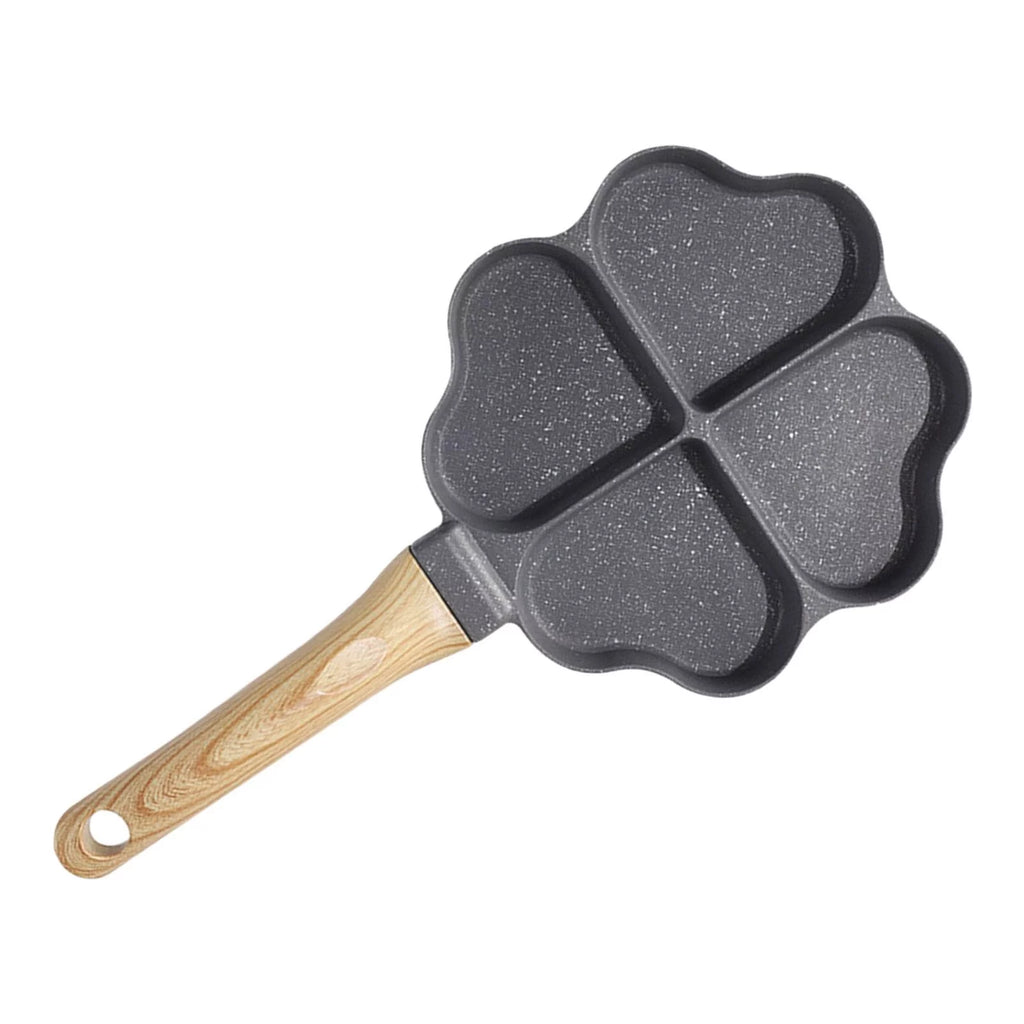 Black 4 Holes Egg Frying Pan X113