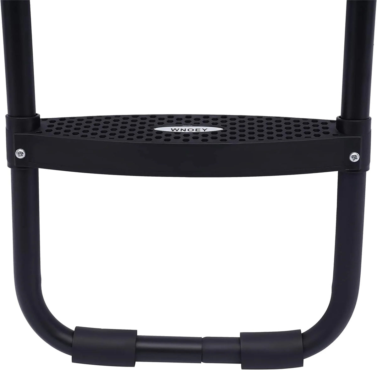 Black Trampoline Ladder 3 Wide with Anti-Slip Steps Steel 14X42in J62880