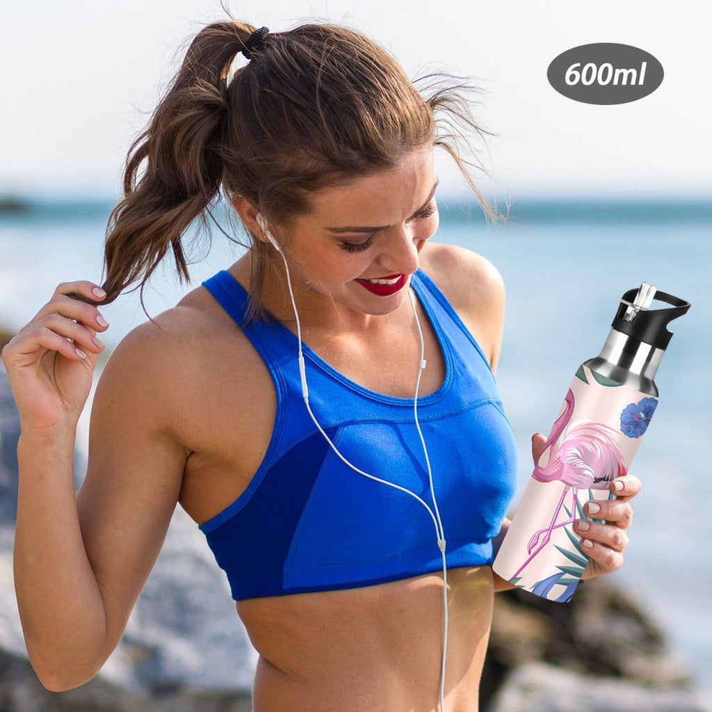 Insulated Stainless Steel Water Bottle with Straw Lid 20 oz O928151