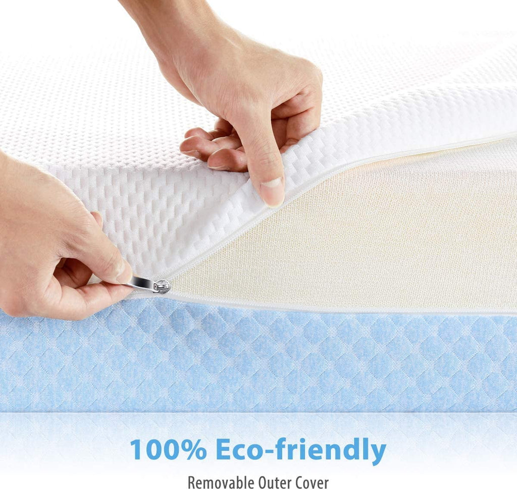 Dual Sided 6 inch 2-in-1 Foam Crib and Toddler Mattress D58888