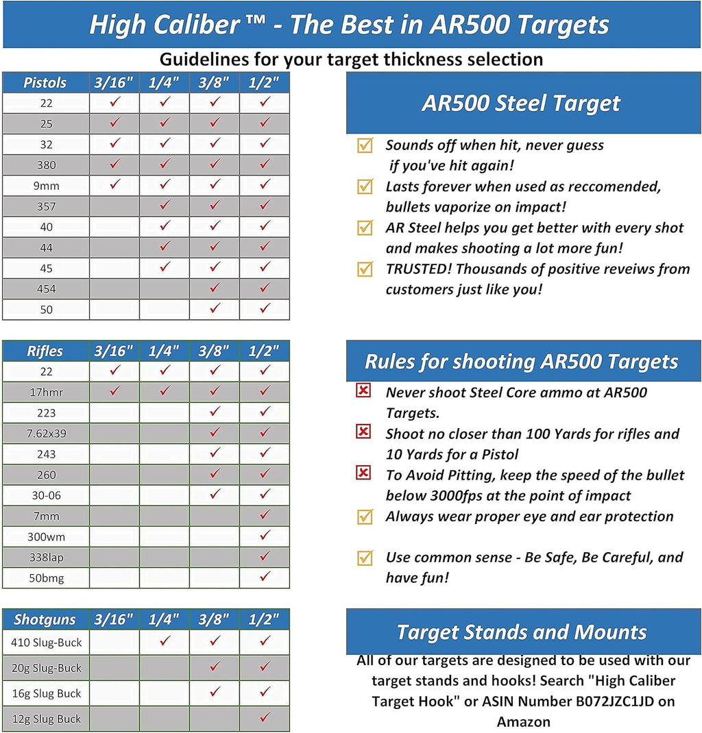 AR500 Silhouette Targets G6092