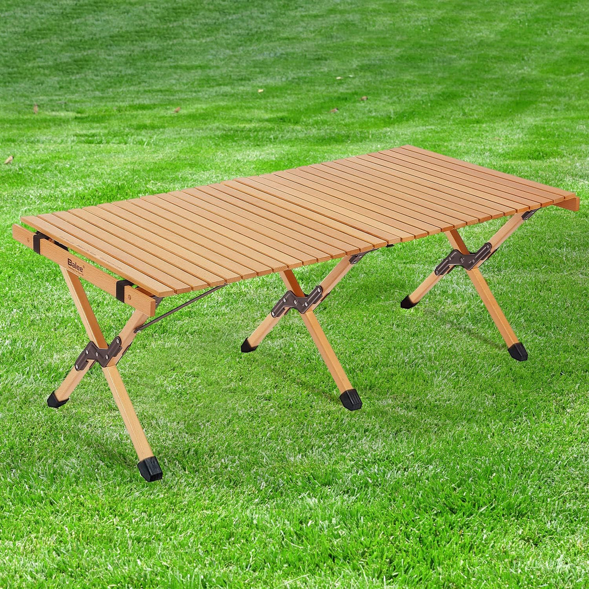 4ft Foldable Wooden Picnic Table with Carry Bag H83720