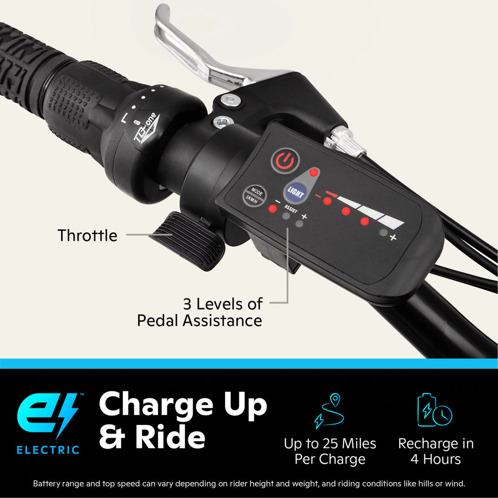 Wine 26-in. Electric Mountain Bike E953