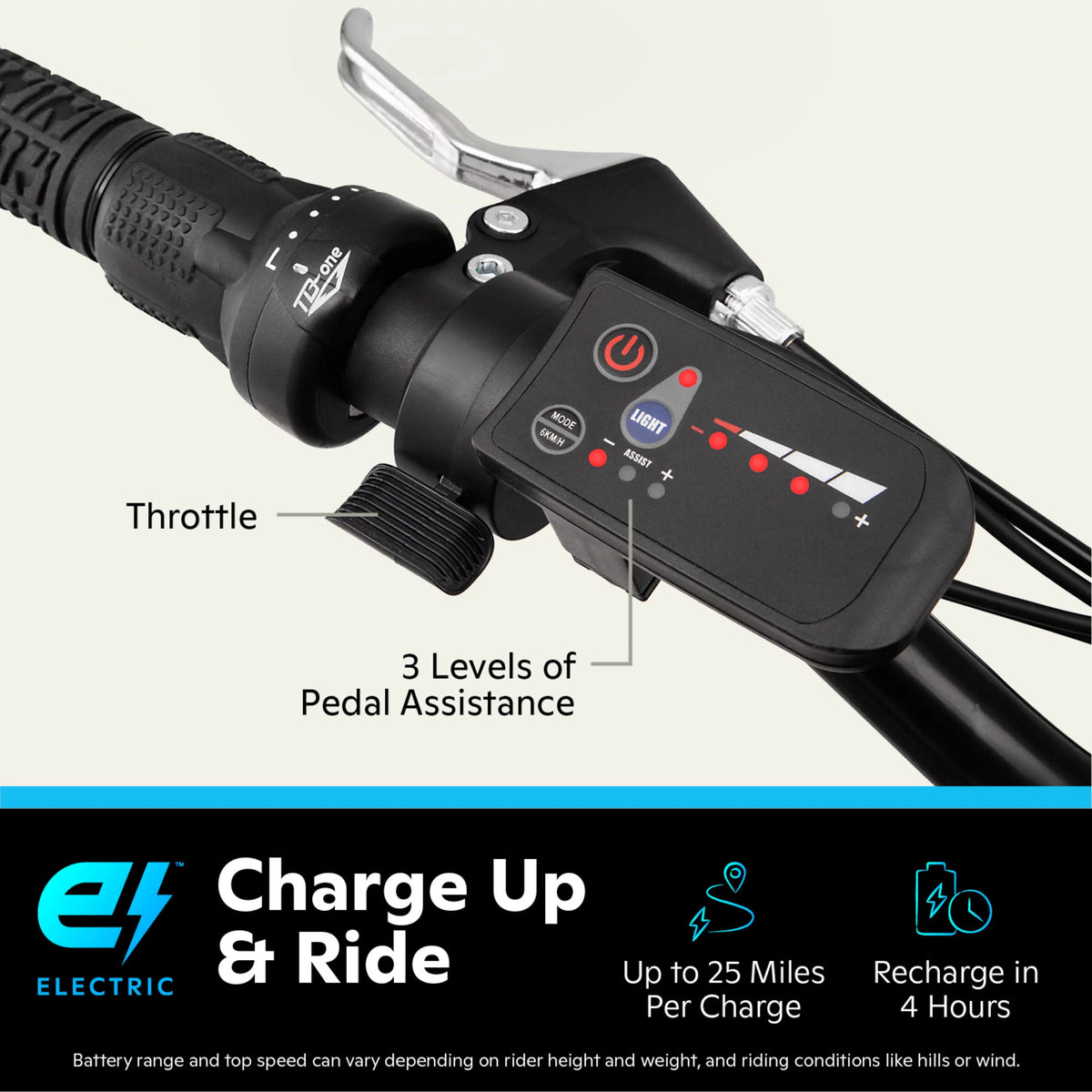 Wine 26-in. Electric Mountain Bike E953