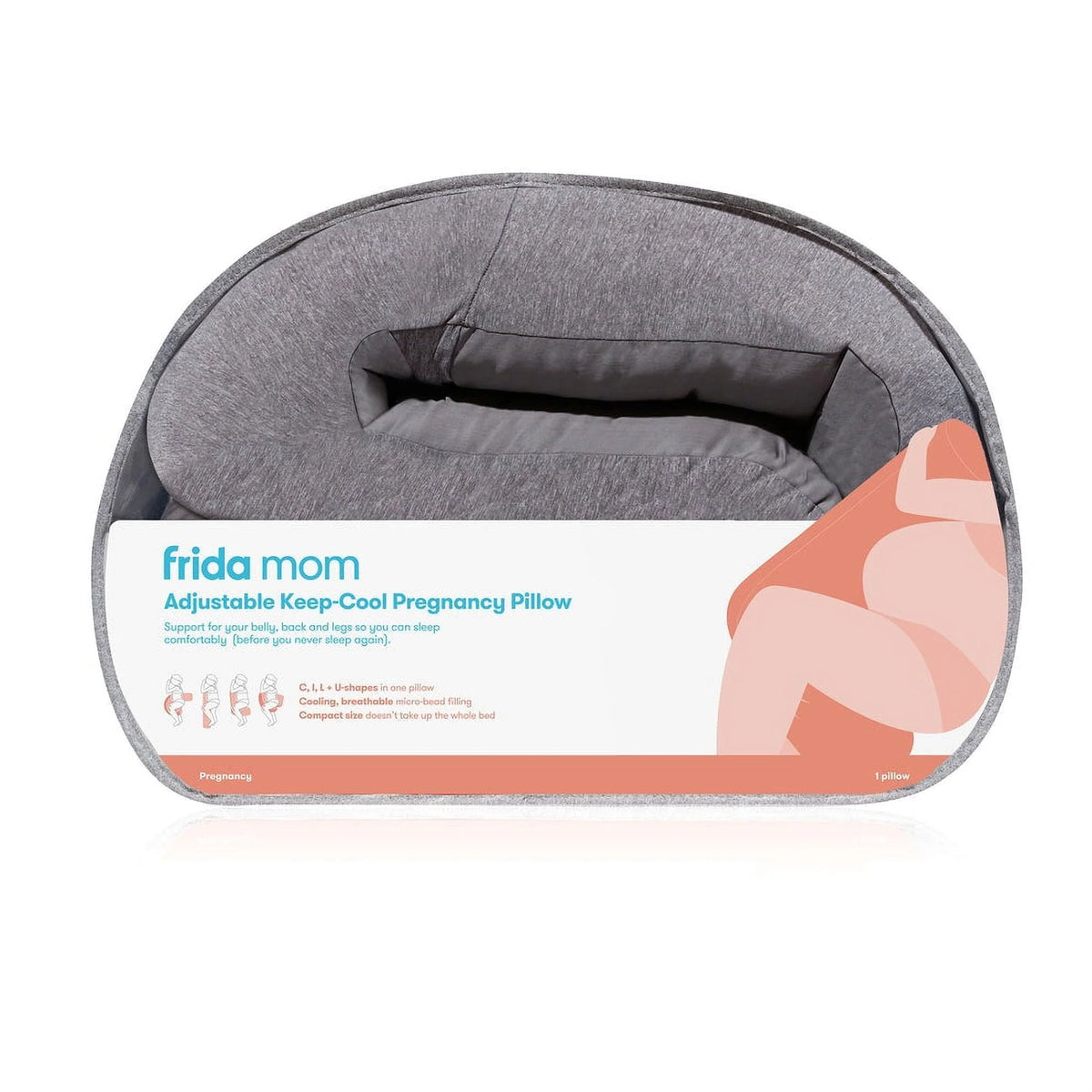 Adjustable Pregnancy Body Pillow with Micro-Bead Filling R588