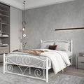 Queen Size Metal Bed Frame with Headboard and Footboard E65207