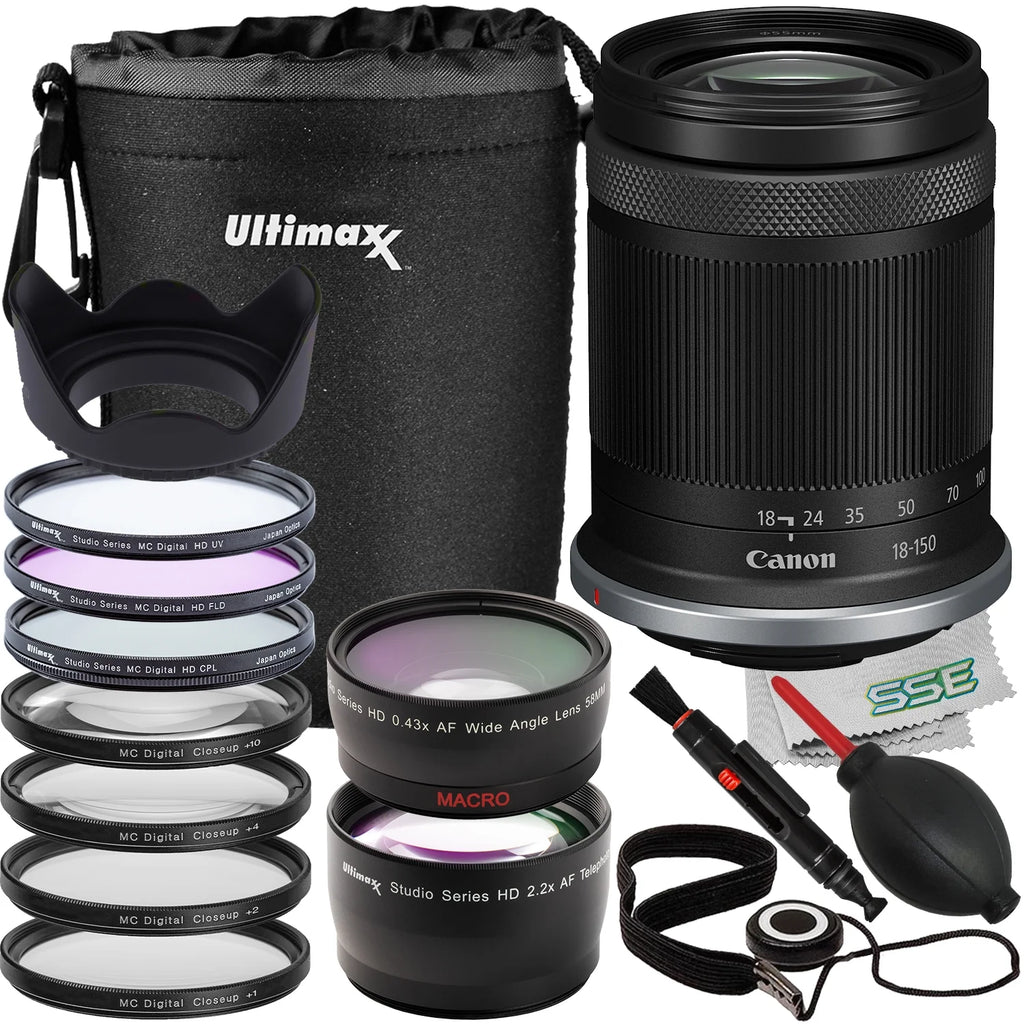 18pc Lens Bundle with Water-Resistant Lens Pouch B4304