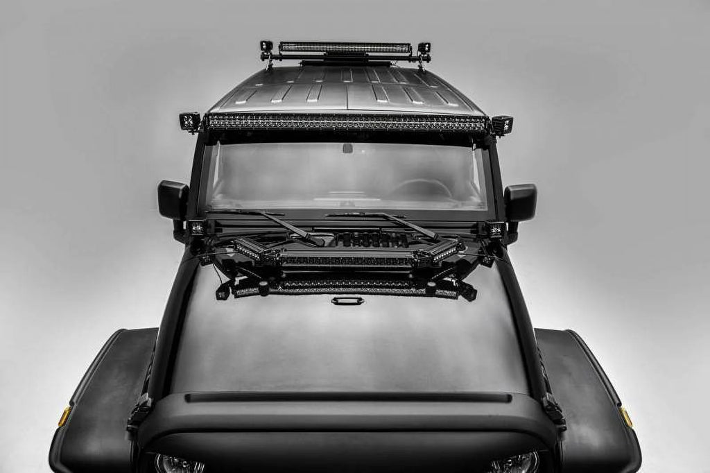 A Pillar Roof Single Bar 52" Mounts Straight D242