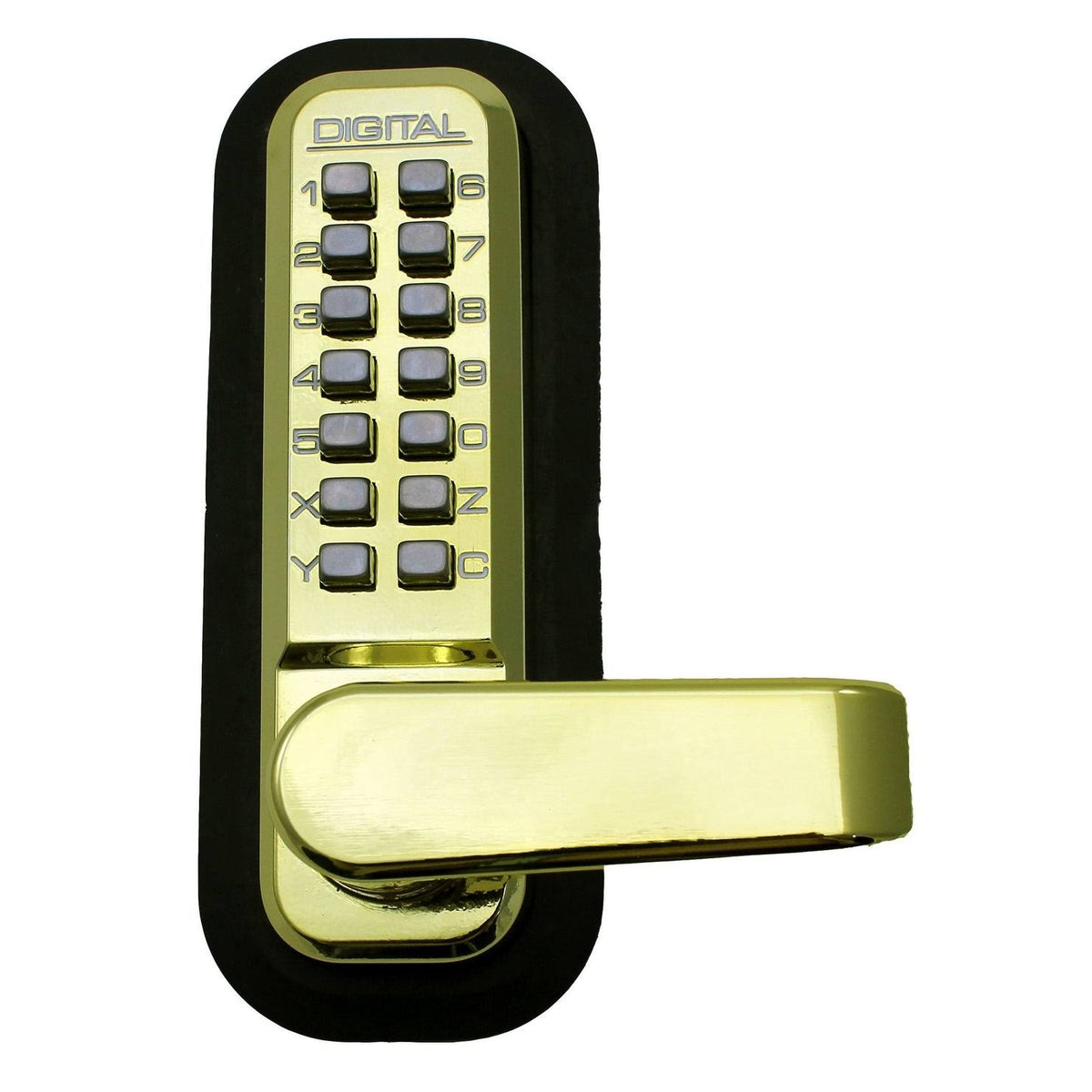 Passage Door Lever with Double Combination Mechanical Keyless Lock U10475