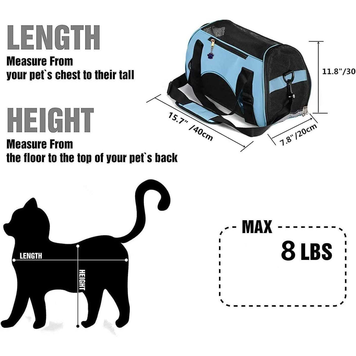 Soft-Sided Pet Travel Carrier S818