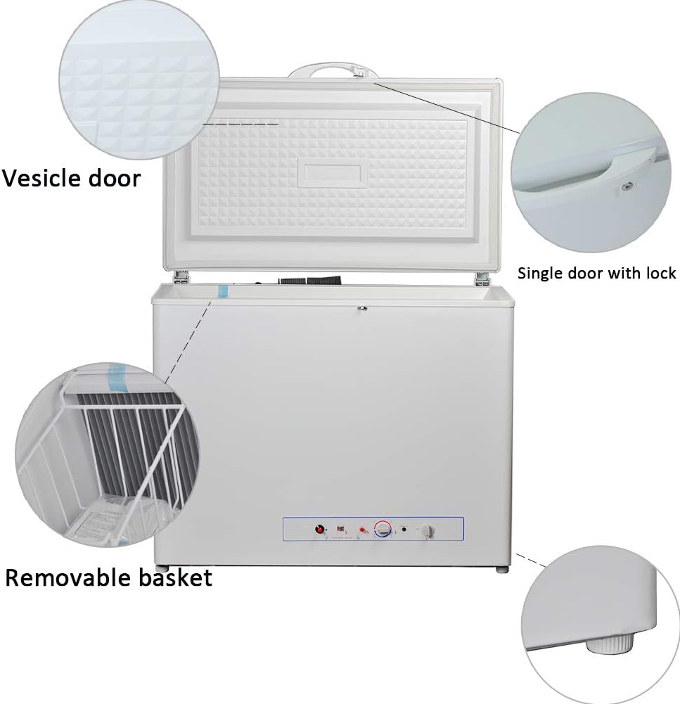 White Propane Chest Freezer 7.1 Cu.Ft M621198