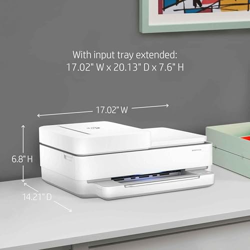 White All-in-One Wireless Color Inkjet Printer, Print Copy Scan O72802