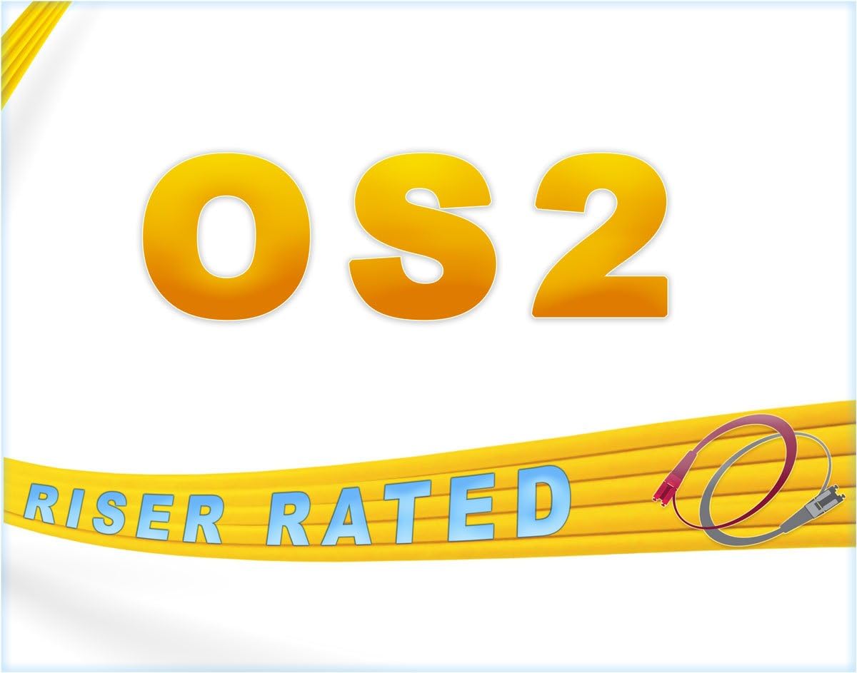 24 Pack 2M OS2 LC to SC Single Mode Fiber Patch Cables Q9698