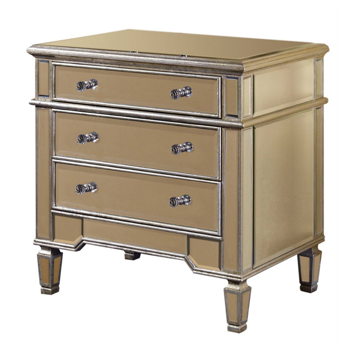 Silver Leaf 3 Drawer Cabinet Y722523