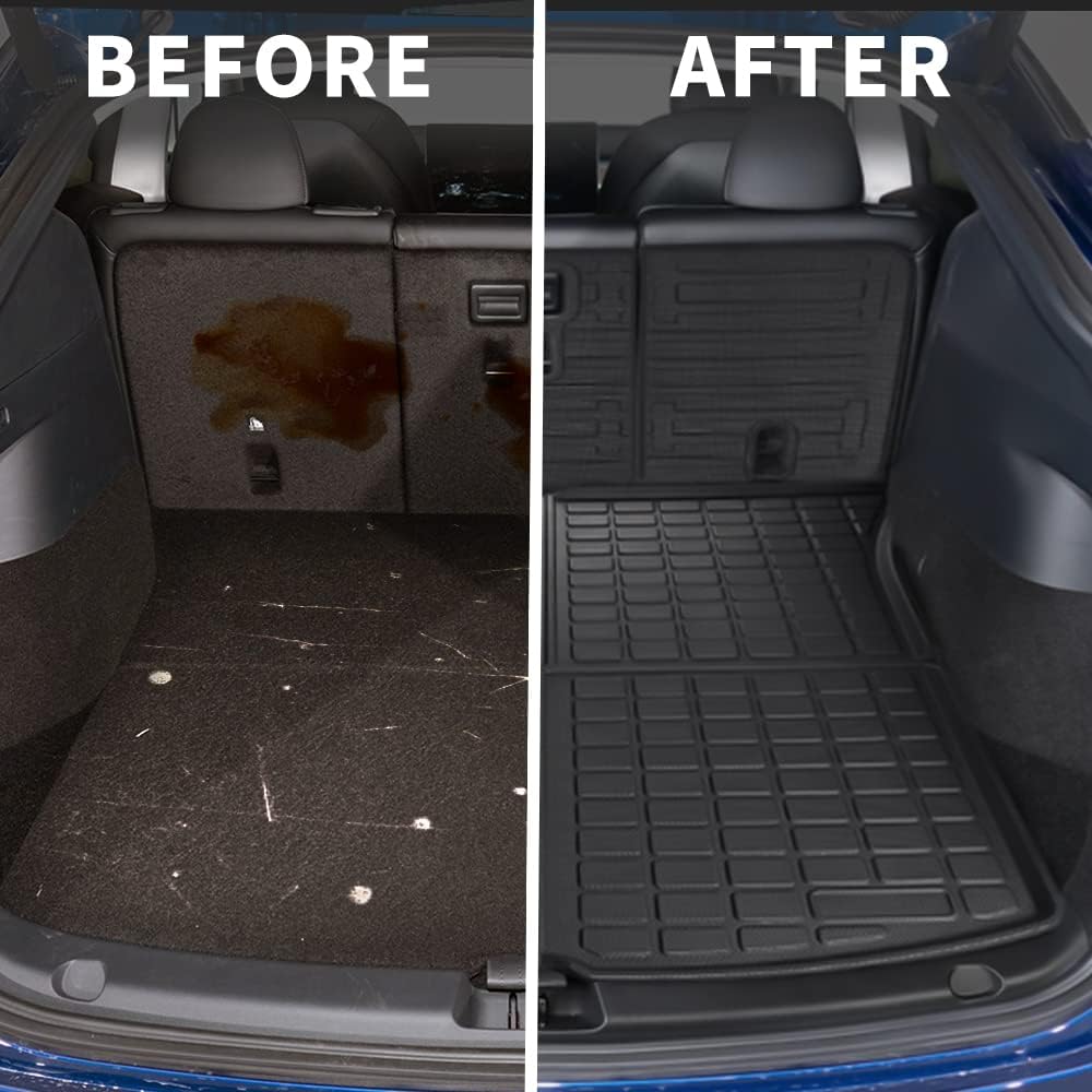 All Weather Cargo Liner Mat with Backrest Mats Set of 4 L2418