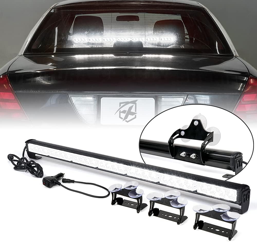 Amber LED Emergency Traffic Advisor Strobe Light Bar E2968