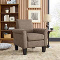 Light Brown Microfiber Wide Armchair U90172