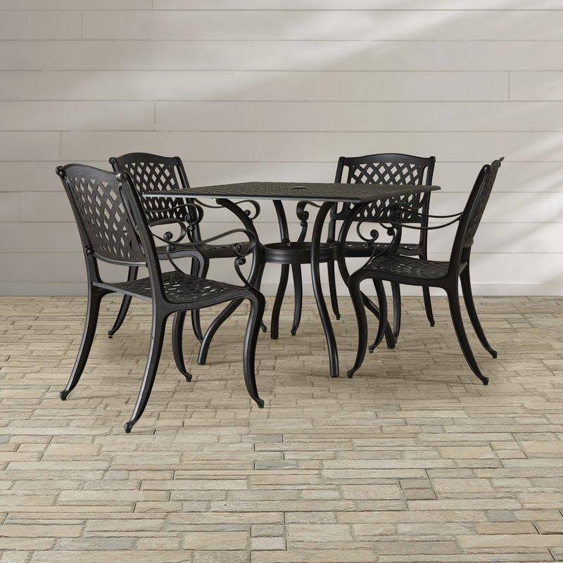 5 Piece Counter Height Metal Framed Dining Table Set G2957