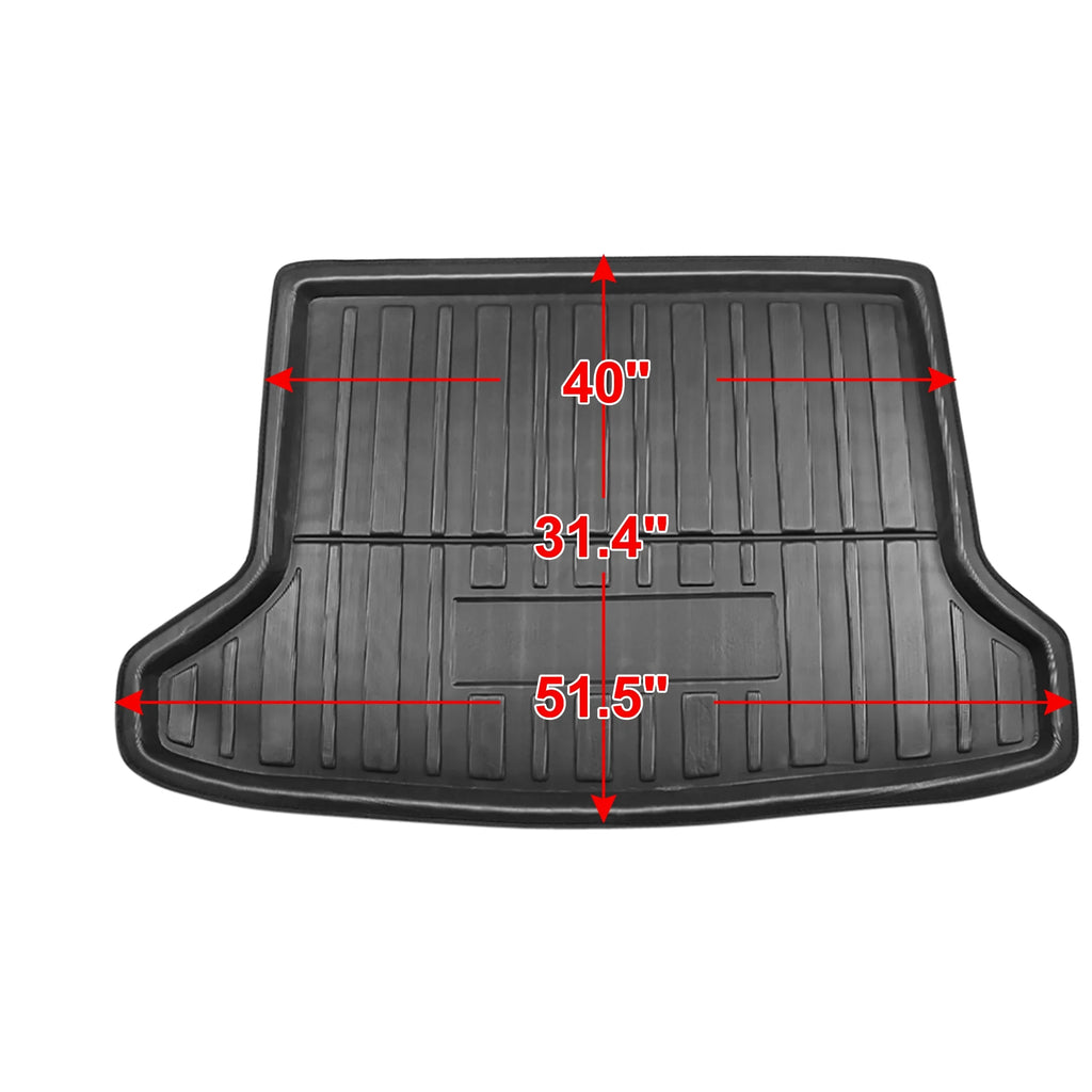Black Cargo Rear Trunk Boot Liner Mat Floor Tray Cover Protector K3637