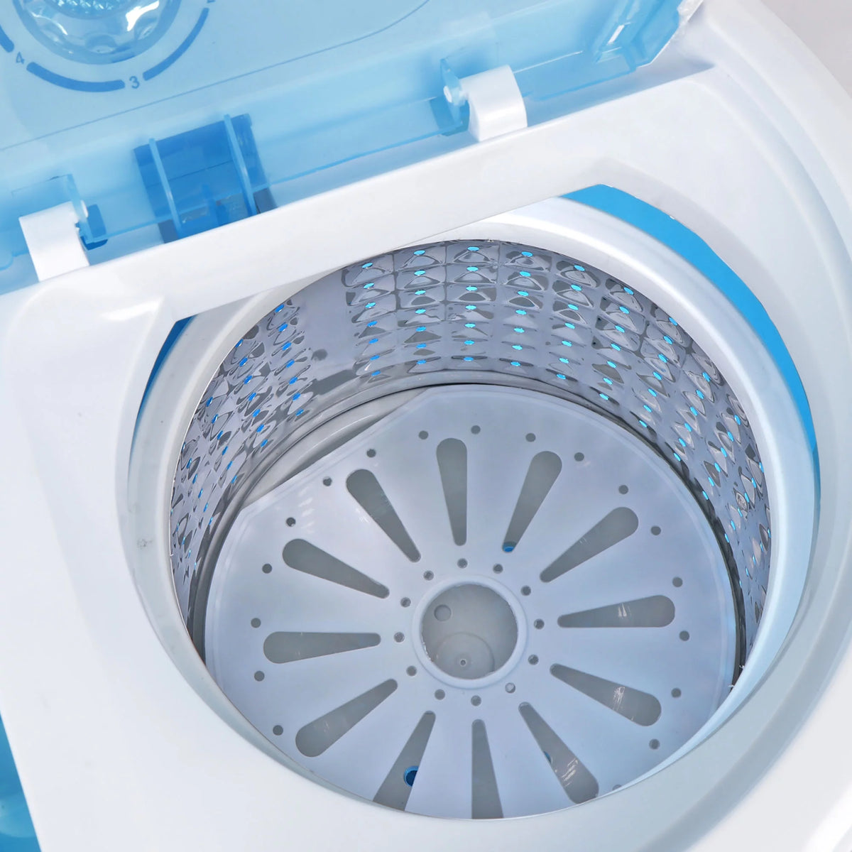 Portable Compact 10lbs Washer Blue White A350115