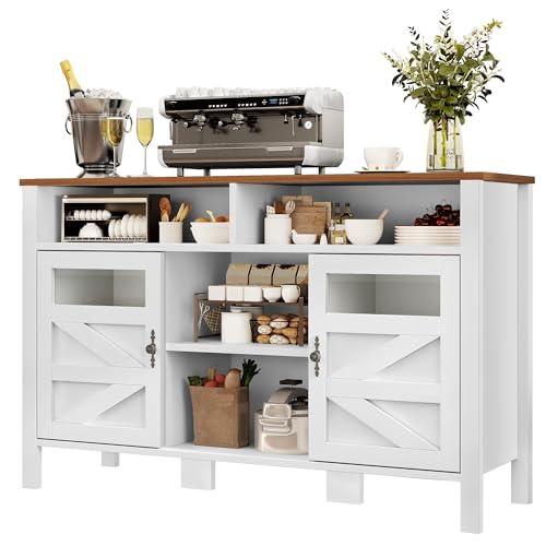 55'' Black Buffet Cabinet with Storage T204