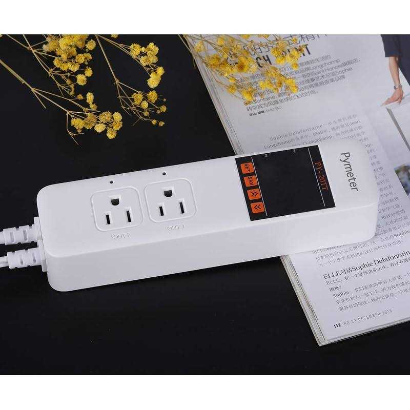 Digital Dual Probe Temperature Controller Thermostat Outlet H4915