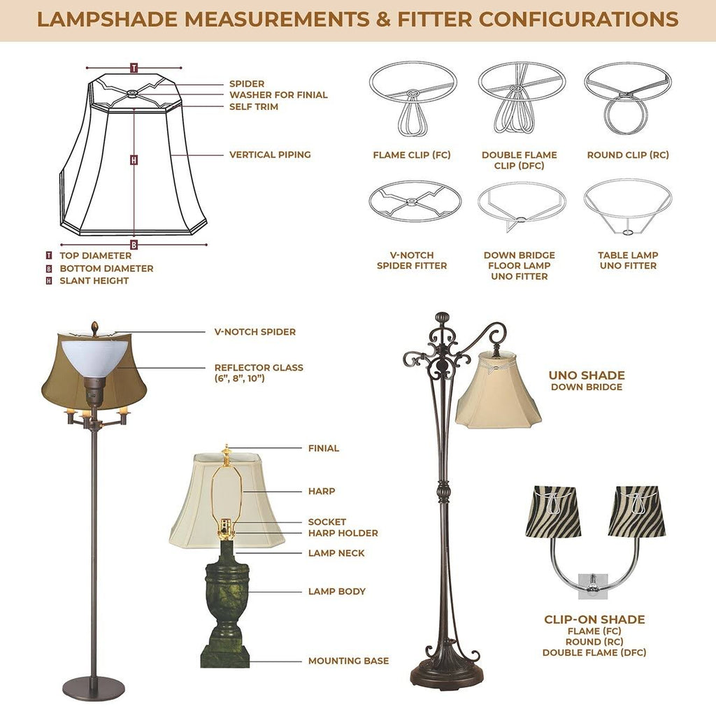 Black Square Cut Corner Bell Lamp Shade, Set of 2 K314437