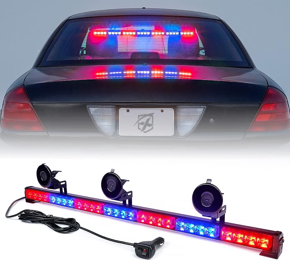 Amber LED Emergency Traffic Advisor Strobe Light Bar E2968