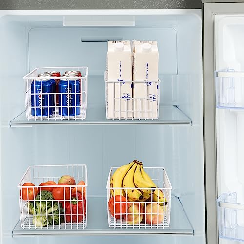 Set of 6 Wire Freezer Organizer Baskets T5129