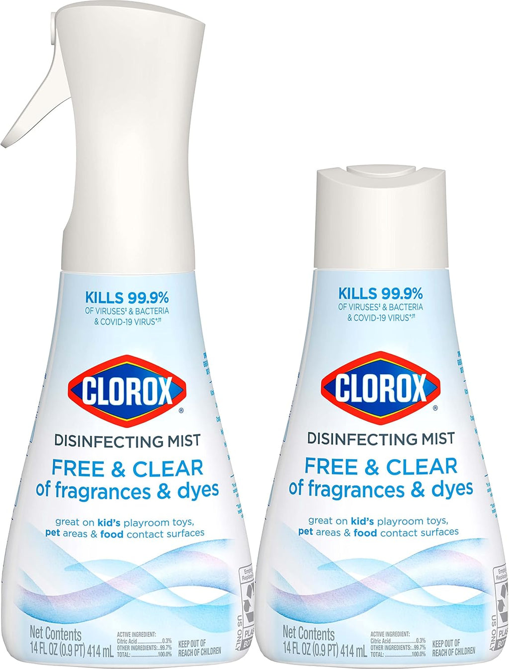 Free & Clear Disinfecting Mist, 2 Count, 14 Fl Oz Each R14024