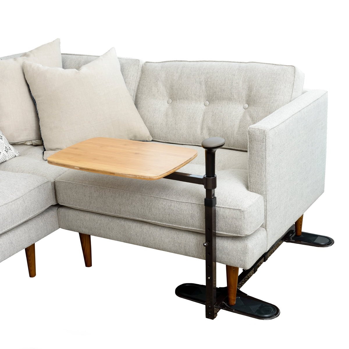 Adjustable Swivel TV Table with Stand Assist Handle R78219